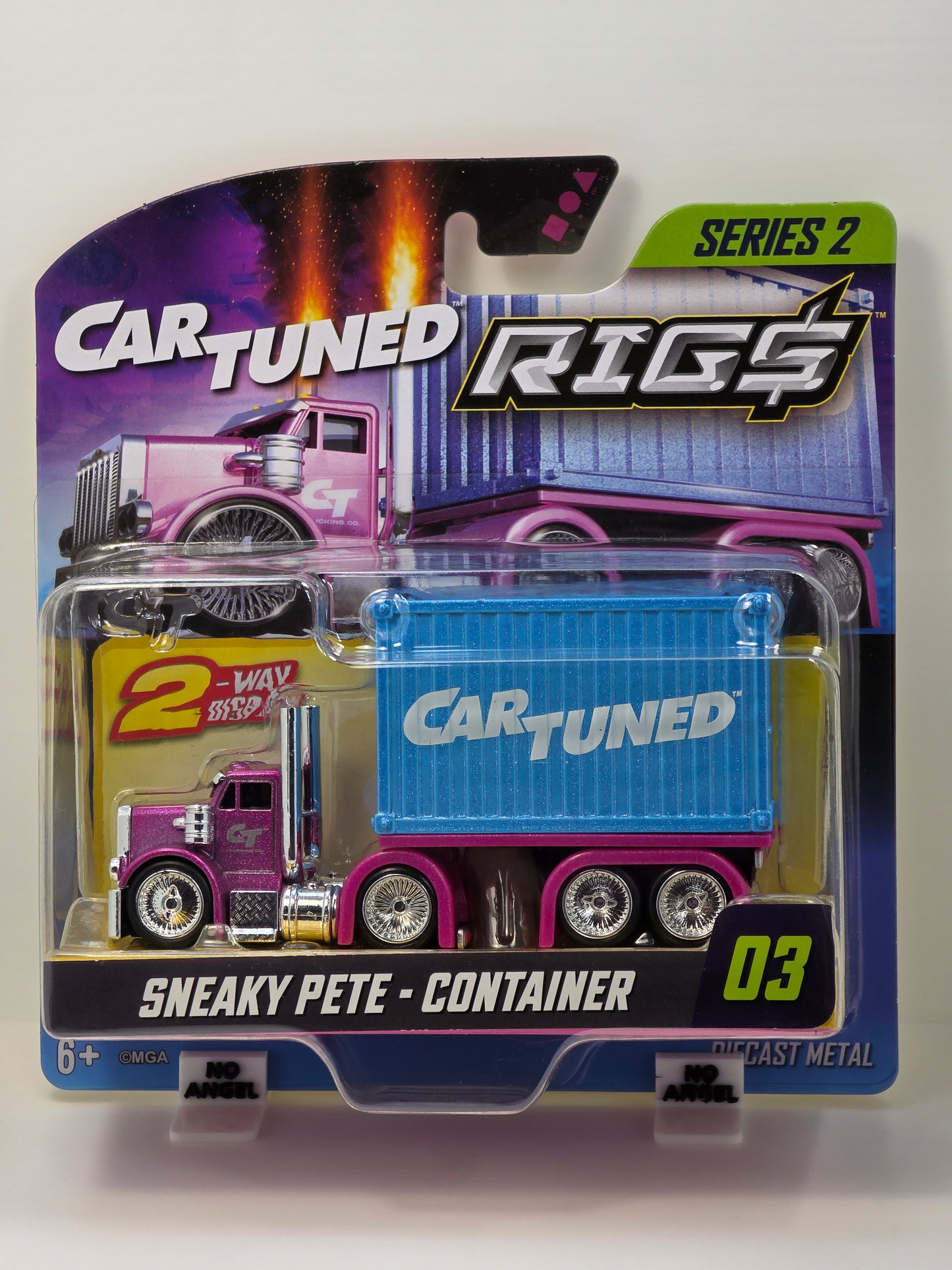 CAR TUNED RIGS SERIES 2 - SNEAKY PETE - PURPLE with BLUE CONTAINER #03