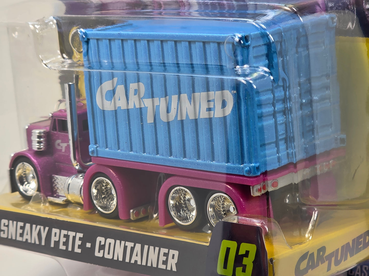 CAR TUNED RIGS SERIES 2 - SNEAKY PETE - PURPLE with BLUE CONTAINER #03