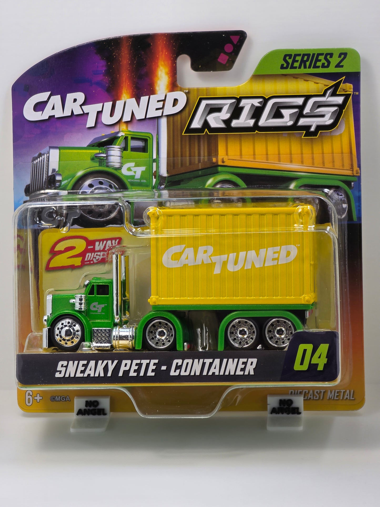 CAR TUNED RIGS SERIES 2 - SNEAKY PETE - GREEN with YELLOW CONTAINER #04