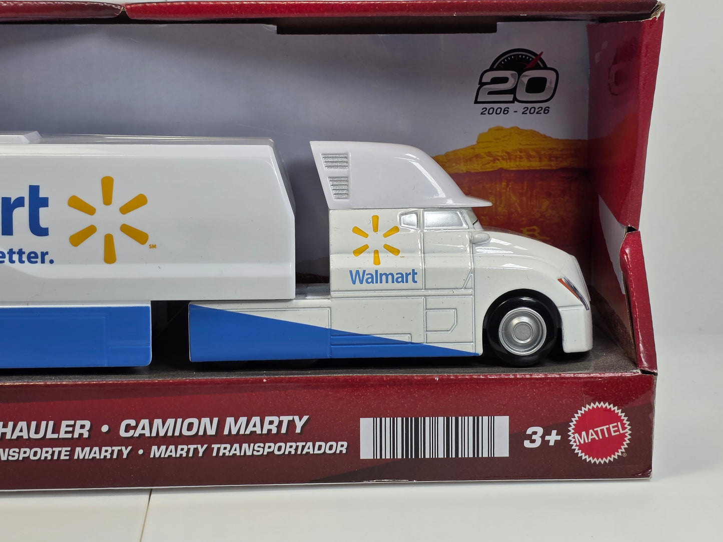 DISNEY PIXAR CARS - MARTY - THE WALMART HAULER - 20th ANNIVERSARY