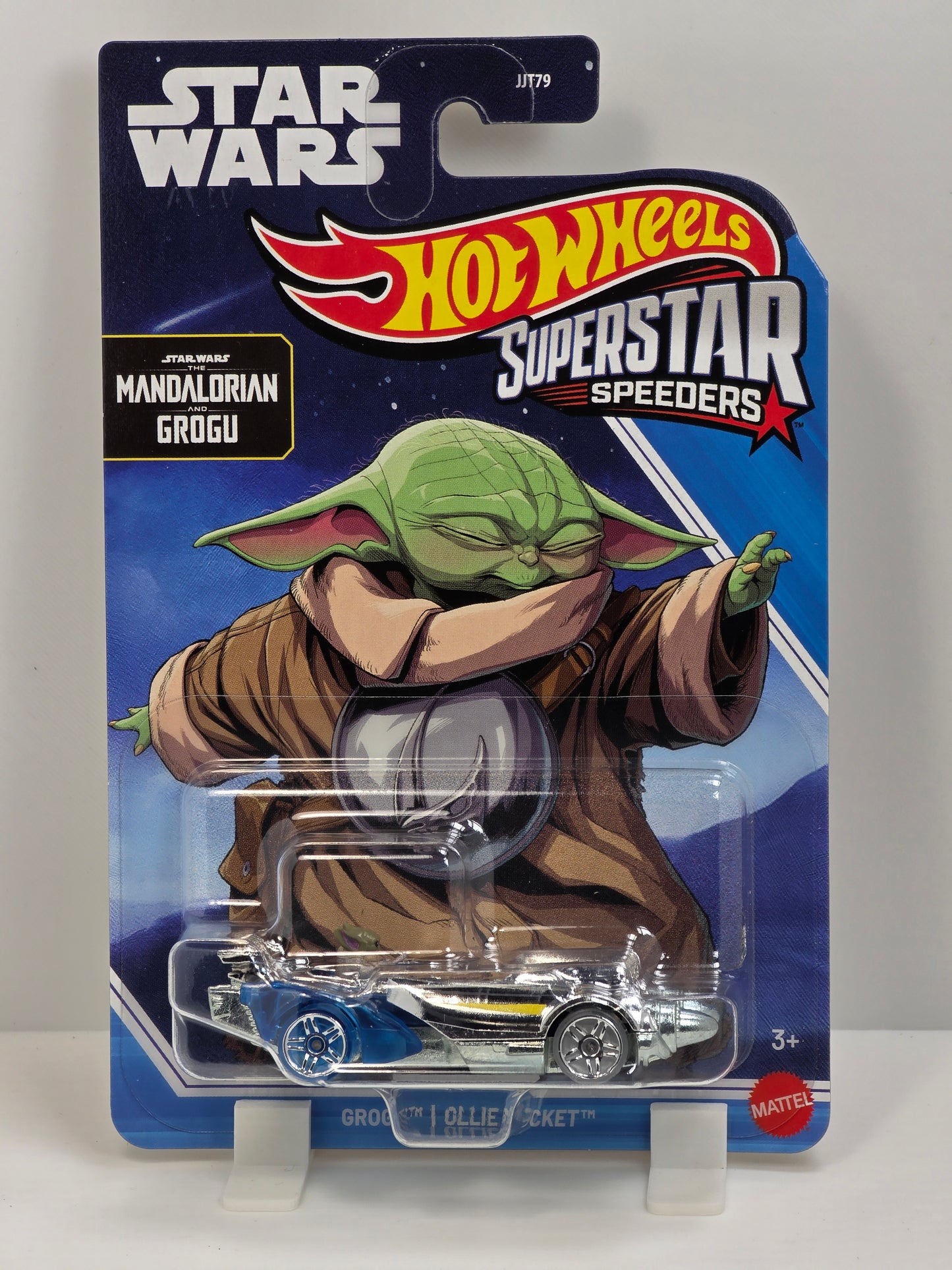 HOT WHEELS SUPERSTAR SPEEDERS STAR WARS THE MANDALORIAN AND GROGU OLLIE ROCKET
