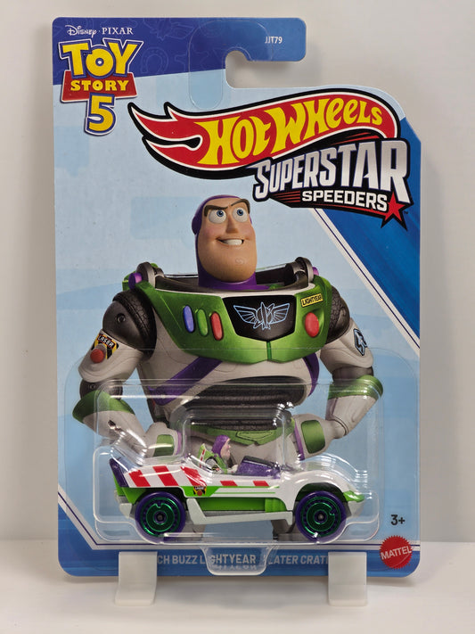 HOT WHEELS SUPERSTAR SPEEDERS - TOY STORY 5 BUZZ LIGHTYEAR LATER CRATER - NEW