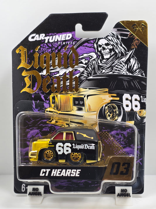CAR TUNED - LIQUID DEATH S1 - CT HEARSE #66 - BLACK / GOLD # 03 - NEW