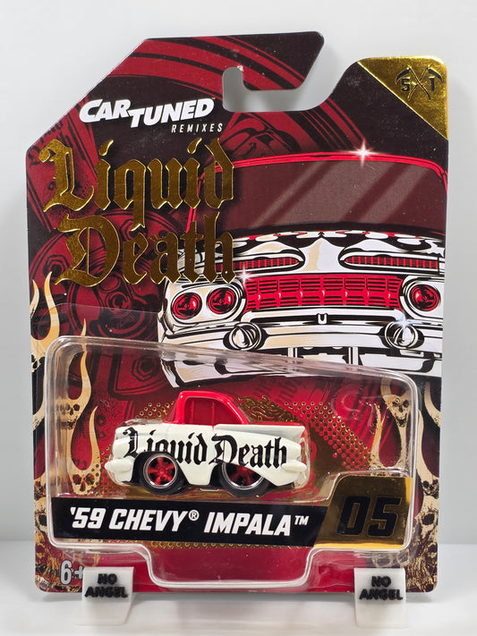 CAR TUNED - LIQUID DEATH S1 - '59 CHEVY IMPALA - BLACK/ WHITE/ RED # 05 - NEW