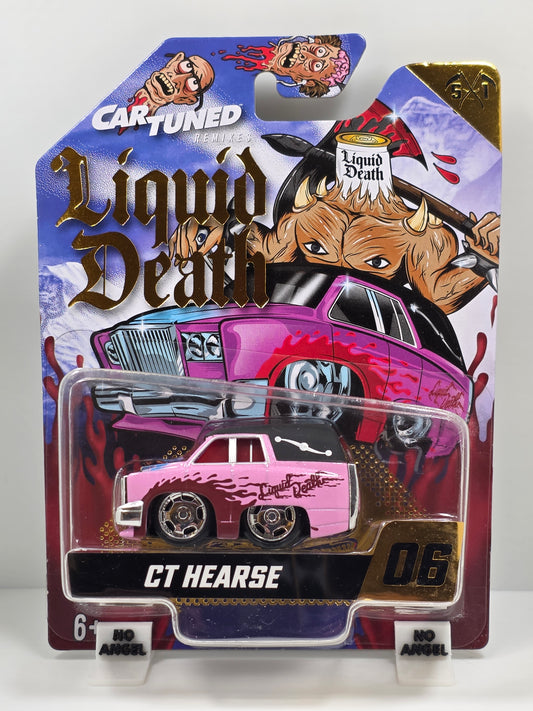 CAR TUNED - LIQUID DEATH S1 - CT HEARSE - PINK / BLOOD RED # 06 - NEW
