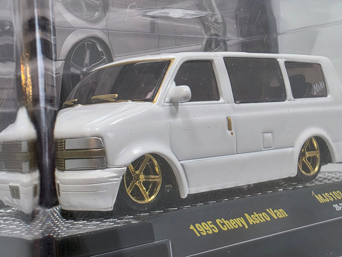 M2 MACHINES - MiJo SLOW AND LOW - 1995 CHEVY ASTRO VAN - WHITE - CHASE MJS103