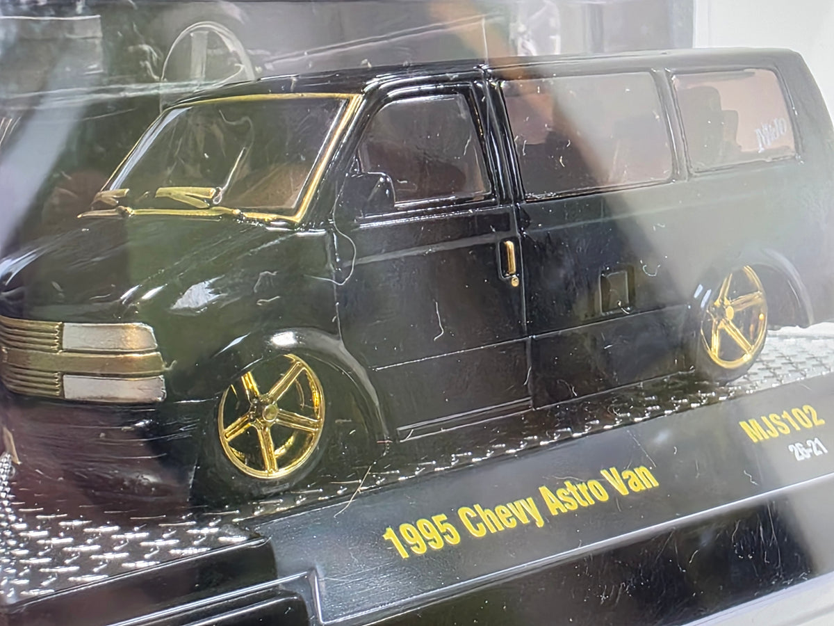 M2 MACHINES - MiJo SLOW AND LOW - 1995 CHEVY ASTRO VAN - BLACK - CHASE MJS102