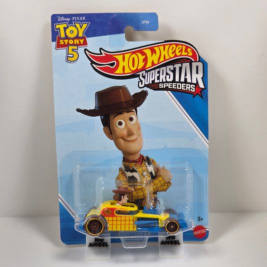 HOT WHEELS SUPERSTAR SPEEDERS - TOY STORY 5 WOODY MOD ROD - NEW
