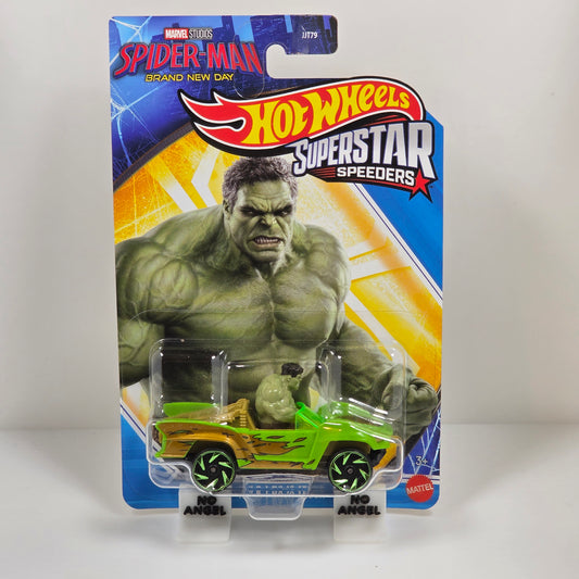 HOT WHEELS SUPERSTAR SPEEDERS - SPIDERMAN BRAND NEW DAY - HULK BAJA TRUCK  - NEW
