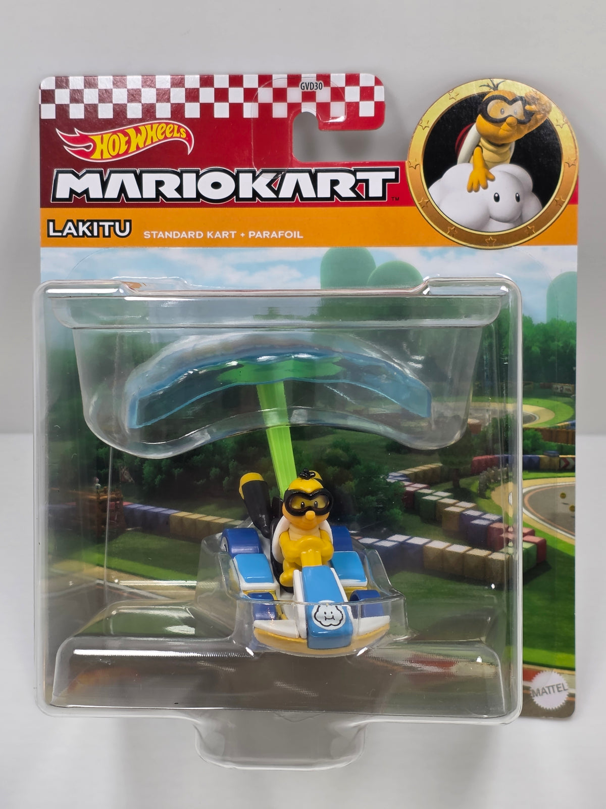 HOT WHEELS MARIO KART - LAKITU - STANDARD KART - PARAFOIL - NEW