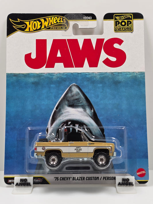 HOT WHEELS PREMIUM POP CULTURE - JAWS - '75 CHEVY BLAZER CUSTOM - NEW