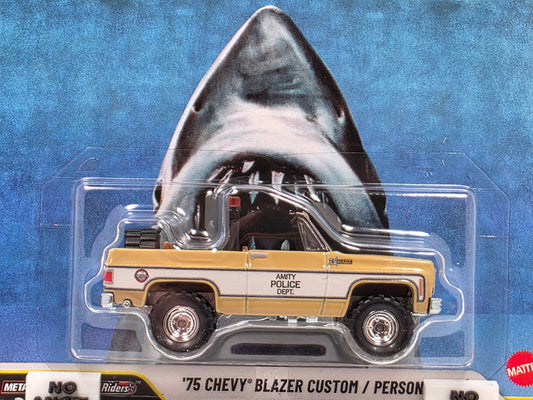 HOT WHEELS PREMIUM POP CULTURE - JAWS - '75 CHEVY BLAZER CUSTOM - NEW