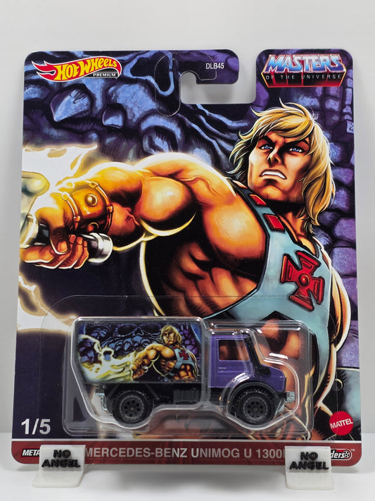 HOT WHEELS PREMIUM - MASTERS OF THE UNIVERSE - HE-MAN - MERCEDES UNIMOG - NEW