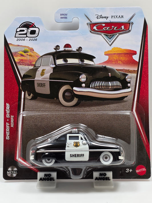 DISNEY PIXAR CARS - SHERIFF -  RADIATOR SPRINGS - 20th ANNIVERSARY PACK NEW