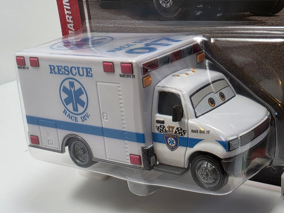 DISNEY PIXAR CARS - MORGAN MARTINS  - AMBULANCE - 20th ANNIVERSARY PACK - NEW