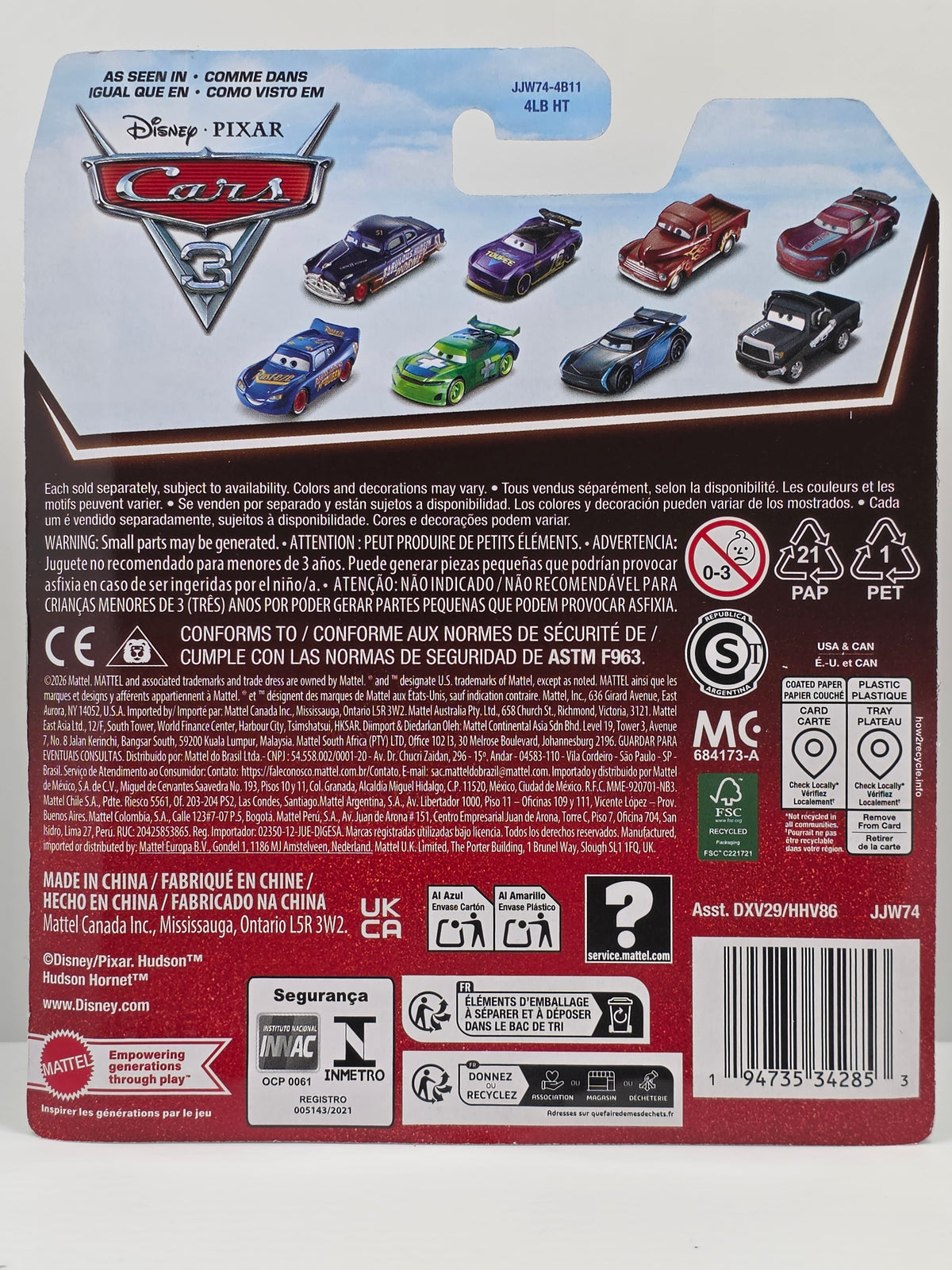 DISNEY PIXAR CARS - MORGAN MARTINS  - AMBULANCE - 20th ANNIVERSARY PACK - NEW