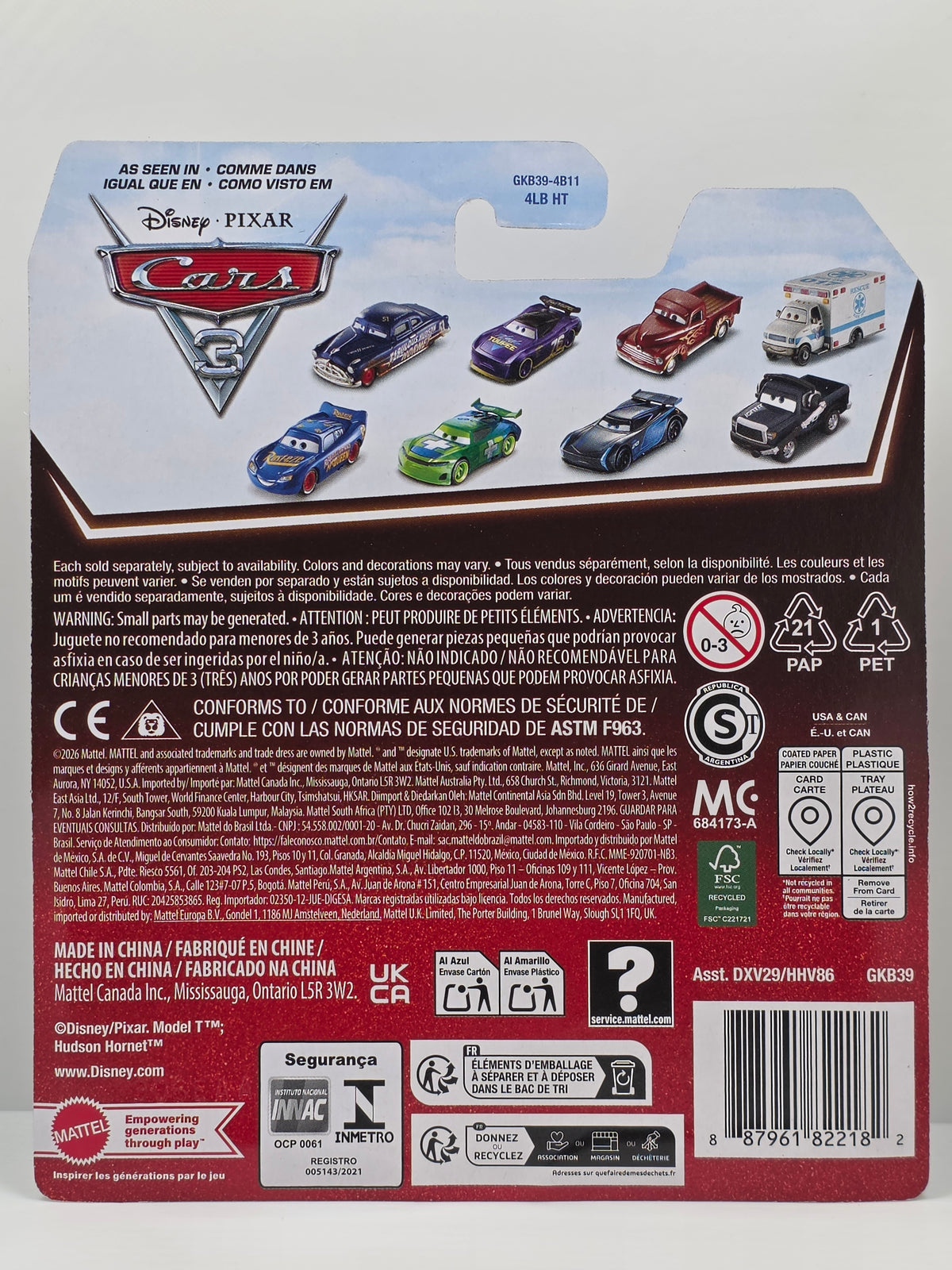 DISNEY PIXAR CARS - AARON CLOCKER #48 - ReVolting - 20th ANNIVERSARY PACK - NEW