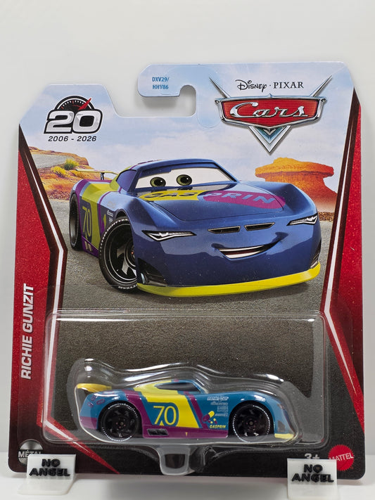 DISNEY PIXAR CARS - RICHIE GUNZIT #70 - GASPIRIN - 20th ANNIVERSARY PACK - NEW