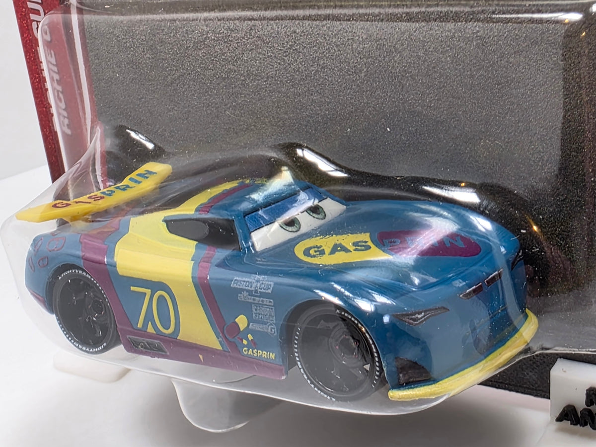 DISNEY PIXAR CARS - RICHIE GUNZIT #70 - GASPIRIN - 20th ANNIVERSARY PACK - NEW