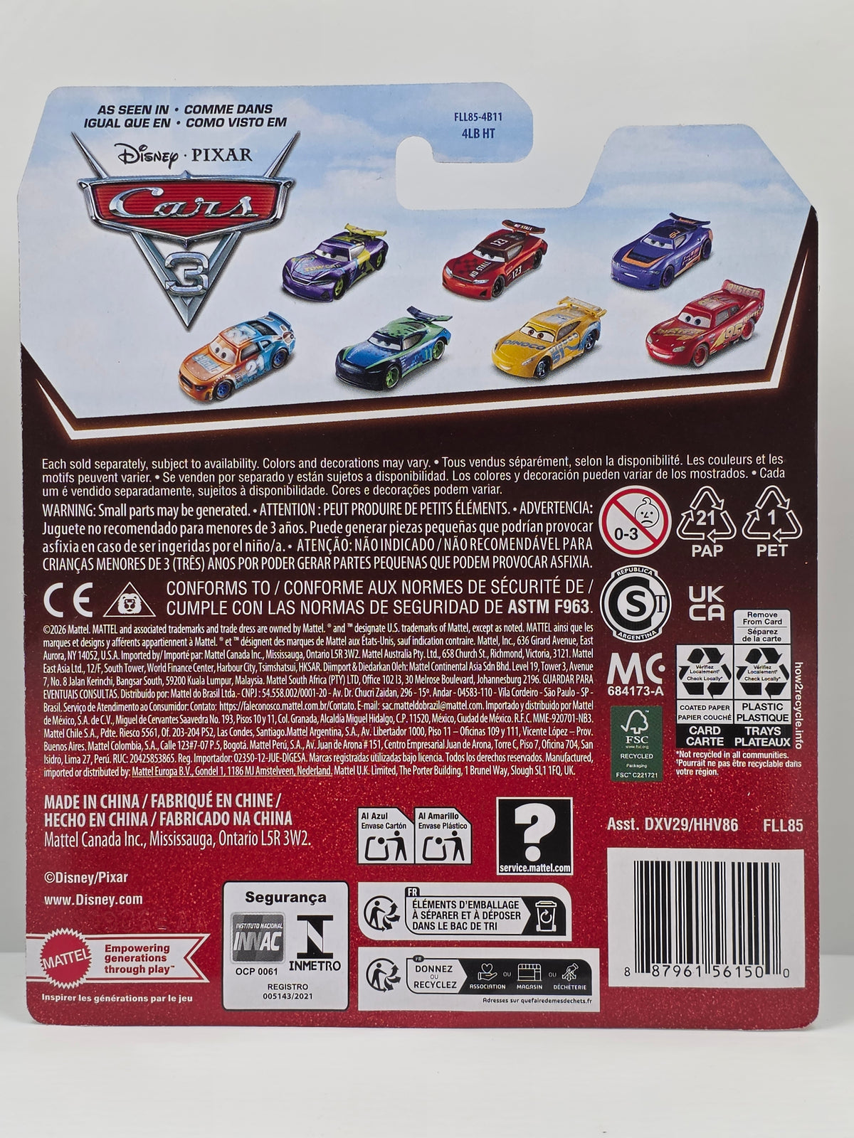 DISNEY PIXAR CARS - RICHIE GUNZIT #70 - GASPIRIN - 20th ANNIVERSARY PACK - NEW