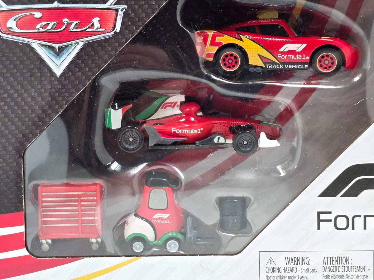 DISNEY PIXAR CARS X FORMULA 1 F1 DIECAST SET 3 PACK - BRAND NEW & SEALED