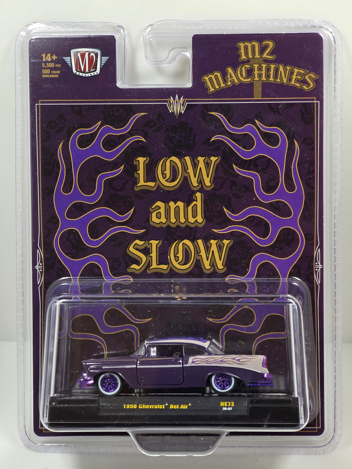 M2 MACHINES HOBBY EXCLUSIVE 1956 CHEVROLET BEL AIR CUSTOM LOW & SLOW CHASE
