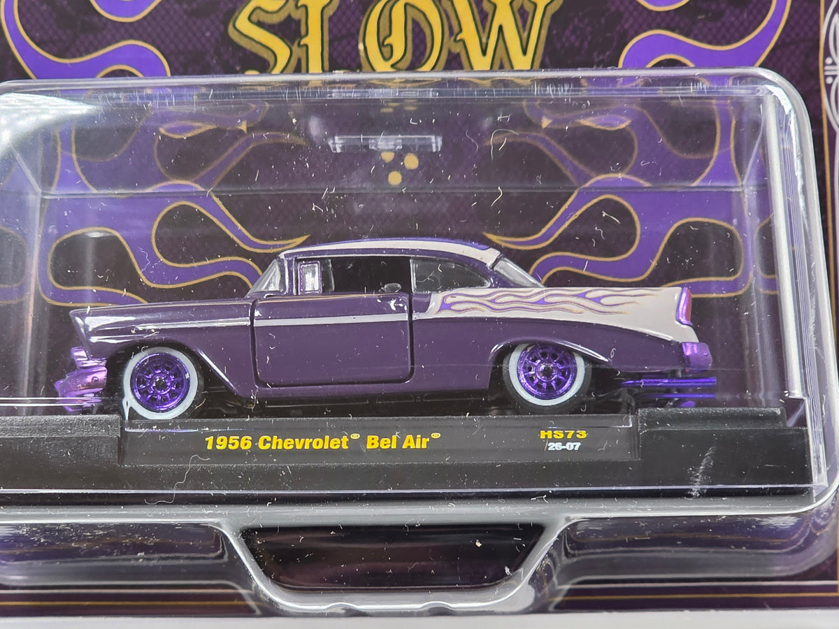 M2 MACHINES HOBBY EXCLUSIVE 1956 CHEVROLET BEL AIR CUSTOM LOW & SLOW CHASE