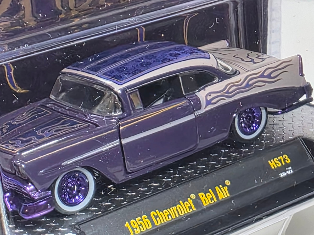 M2 MACHINES HOBBY EXCLUSIVE 1956 CHEVROLET BEL AIR CUSTOM LOW & SLOW CHASE