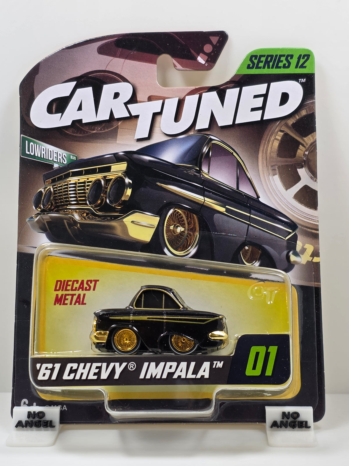 CAR TUNED - MGA -SERIES 12 - '61 CHEVY IMPALA  - BLACK & GOLD #01 - NEW