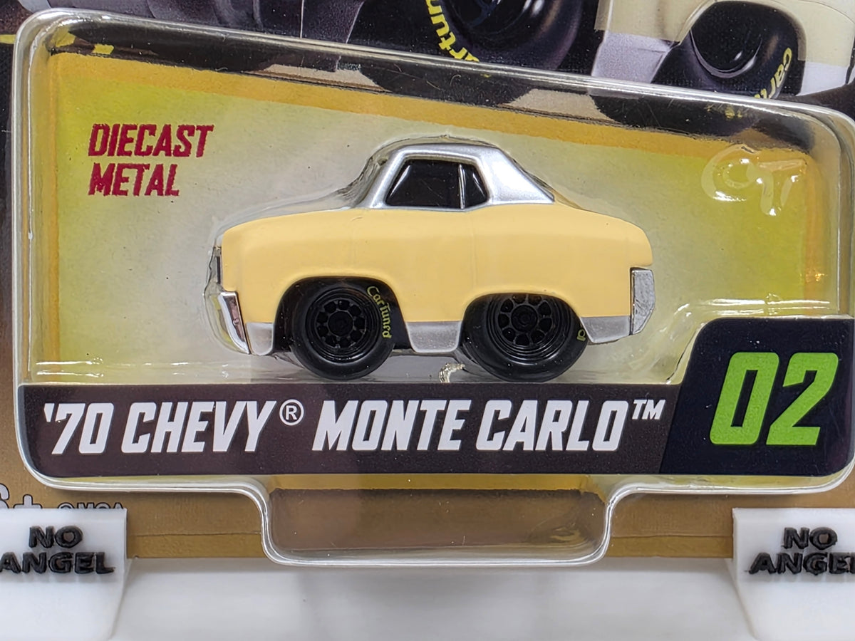 CAR TUNED - MGA -SERIES 12 - '70 CHEVY MONTE CARLO - CREAM & SILVER  #02 - NEW