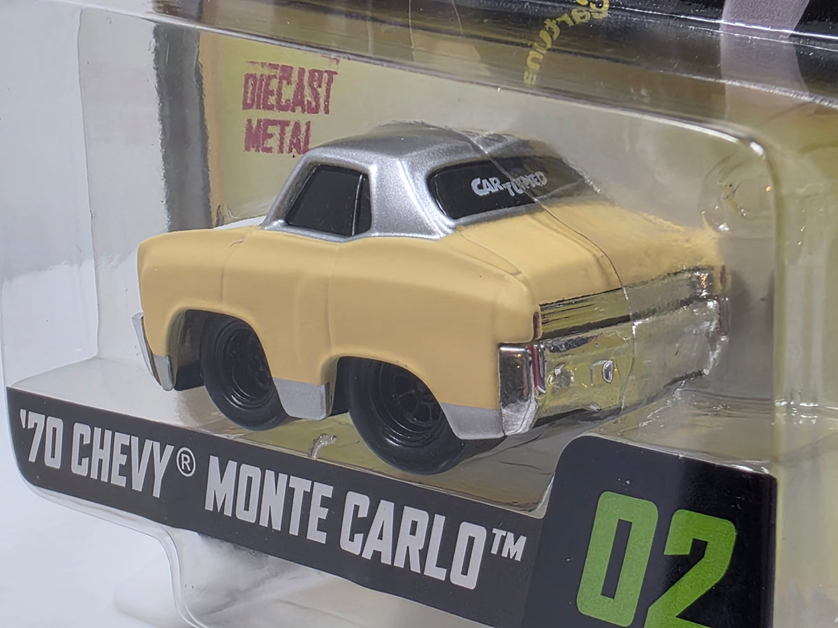CAR TUNED - MGA -SERIES 12 - '70 CHEVY MONTE CARLO - CREAM & SILVER  #02 - NEW