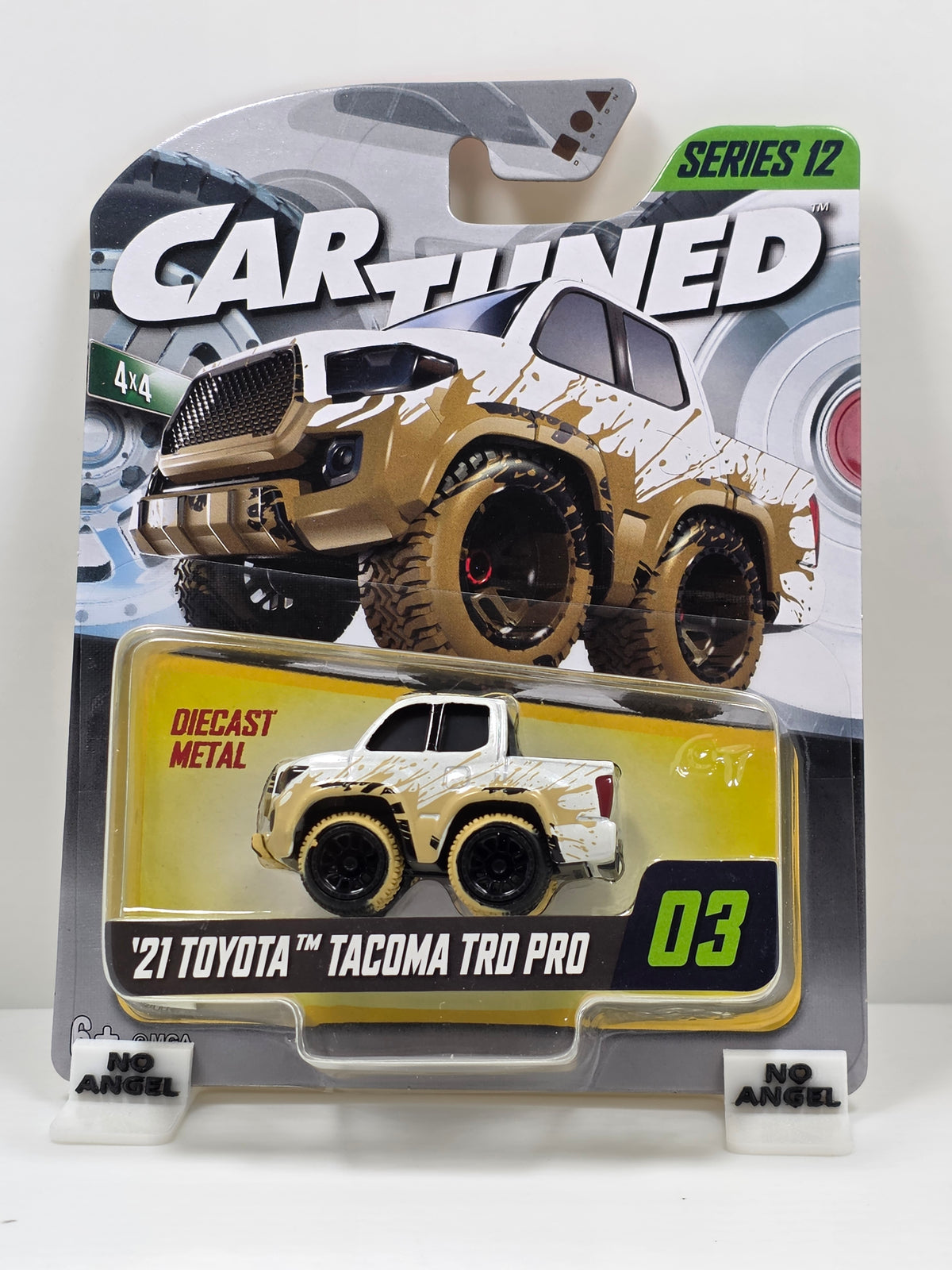 CAR TUNED - MGA -SERIES 12 - '21 TOYOTA TACOMA TRD PRO - WHITE with MUDDY DETAIL  #03 - NEW