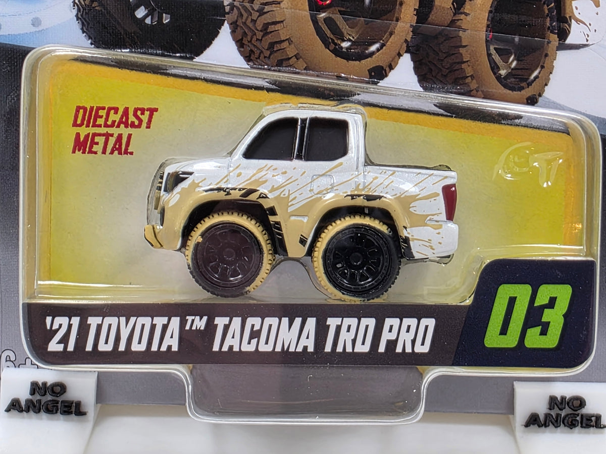 CAR TUNED - MGA -SERIES 12 - '21 TOYOTA TACOMA TRD PRO - WHITE with MUDDY DETAIL  #03 - NEW