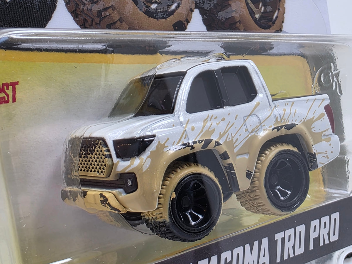 CAR TUNED - MGA -SERIES 12 - '21 TOYOTA TACOMA TRD PRO - WHITE with MUDDY DETAIL  #03 - NEW