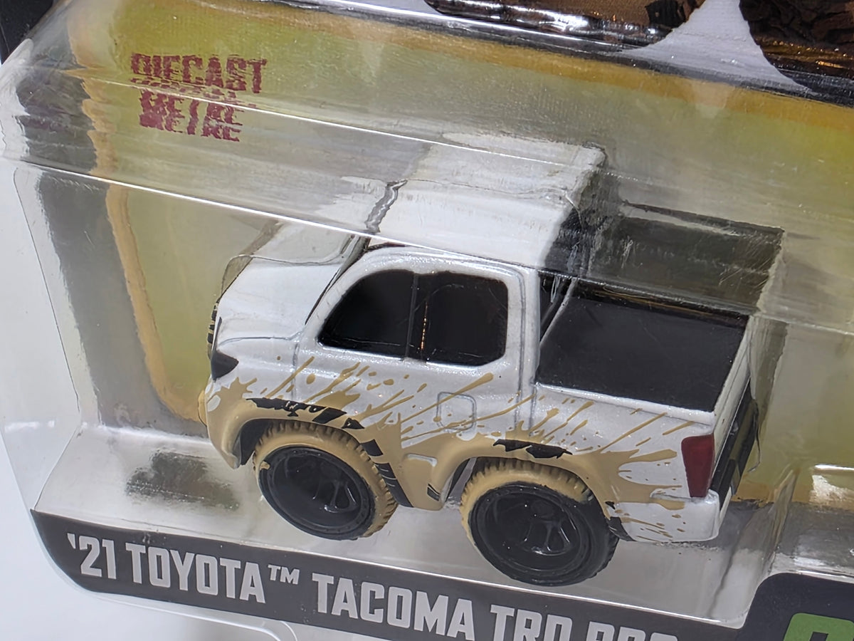 CAR TUNED - MGA -SERIES 12 - '21 TOYOTA TACOMA TRD PRO - WHITE with MUDDY DETAIL  #03 - NEW