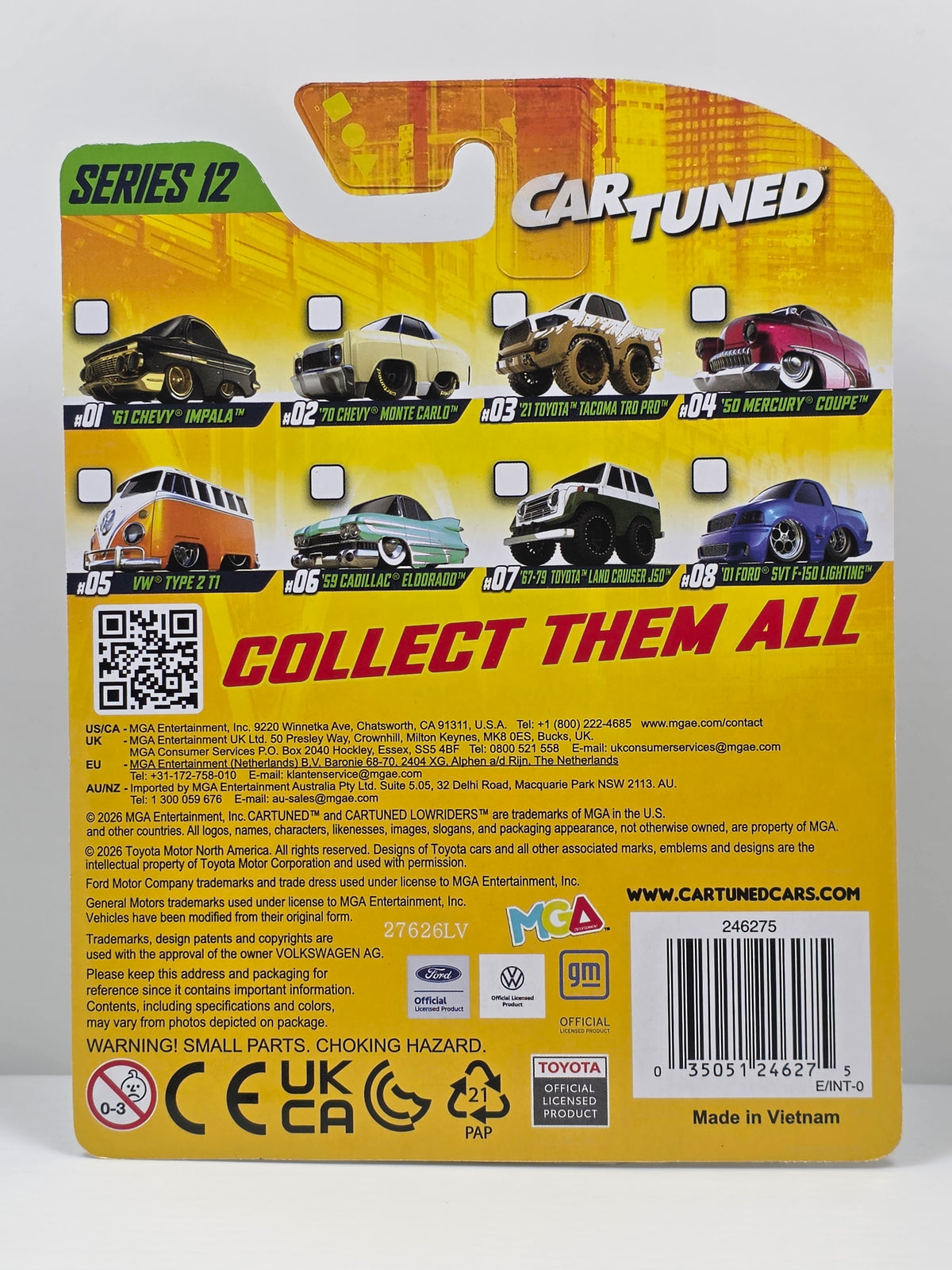 CAR TUNED - MGA -SERIES 12 - '21 TOYOTA TACOMA TRD PRO - WHITE with MUDDY DETAIL  #03 - NEW