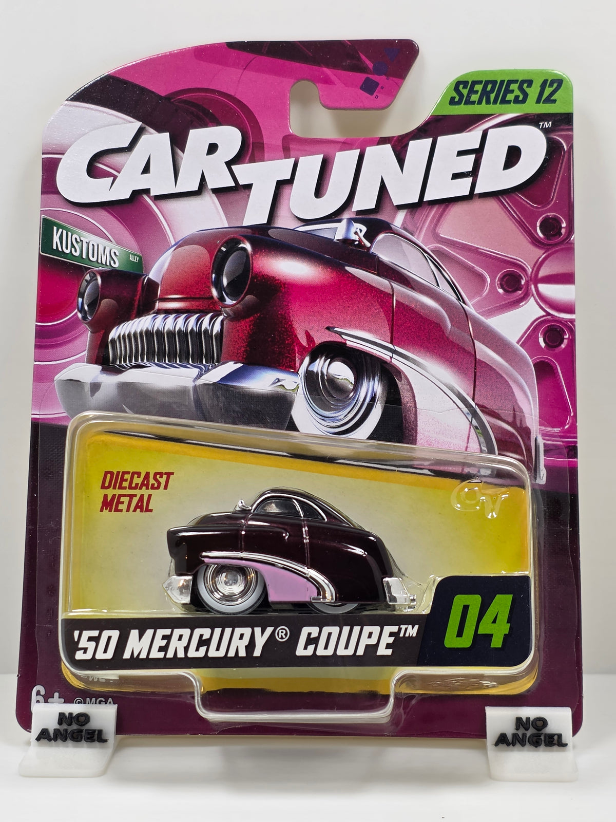 CAR TUNED - MGA -SERIES 12 - '50 MERCURY COUPE - MAROON & PINK #04 - NEW
