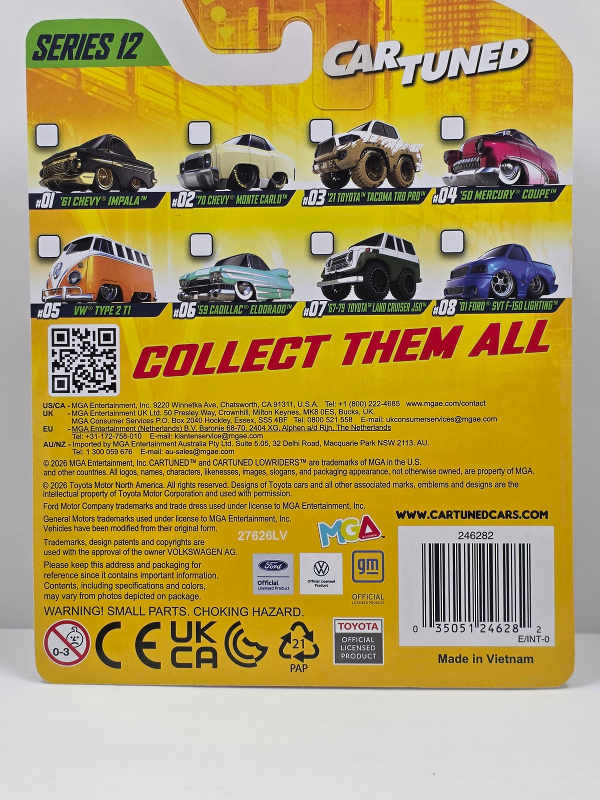 CAR TUNED - MGA -SERIES 12 - '50 MERCURY COUPE - MAROON & PINK #04 - NEW