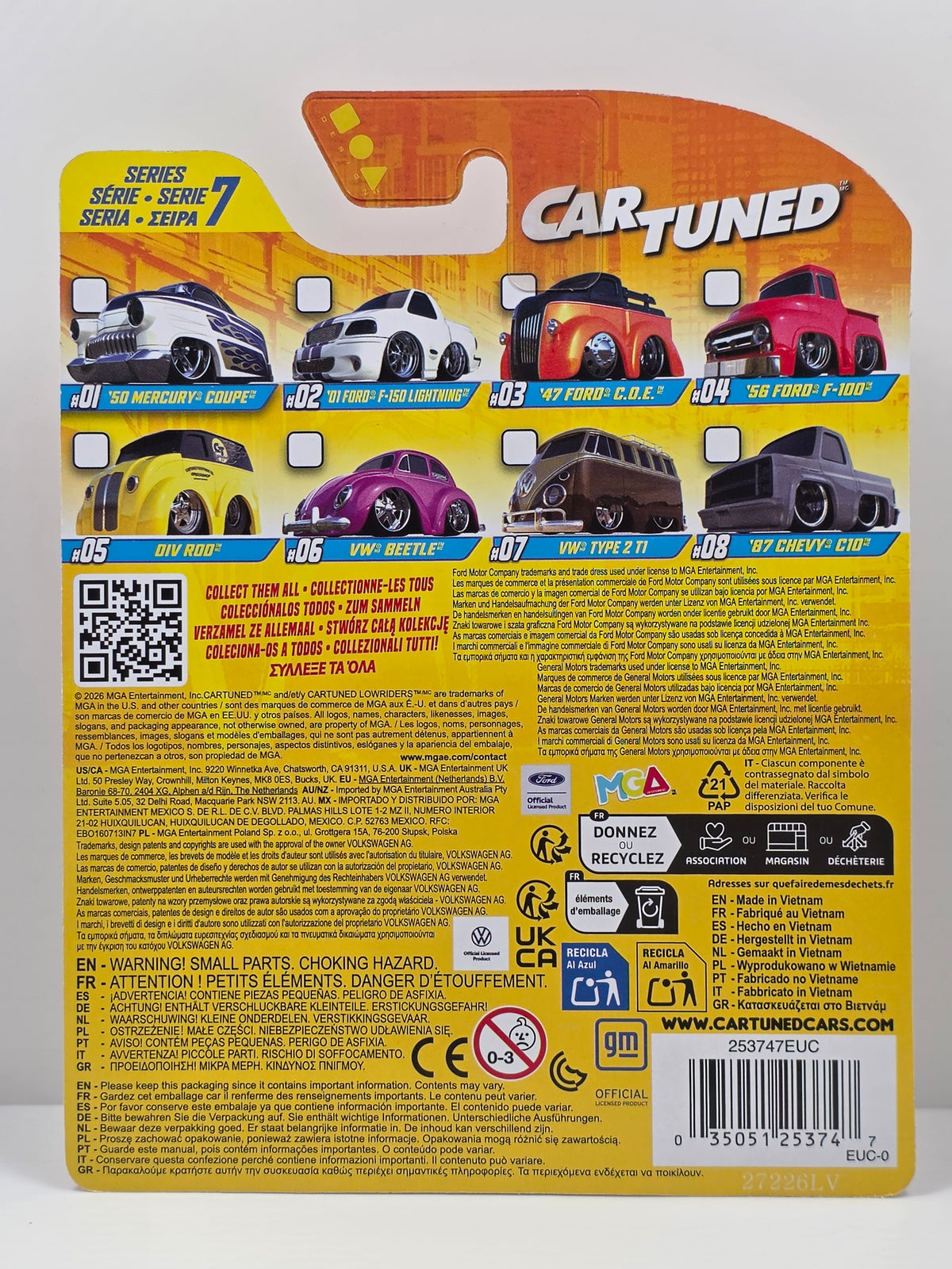 CAR TUNED - MGA -SERIES 7 ALT - '47 FORD C.O.E. - BLACK & ORANGE #03 - NEW
