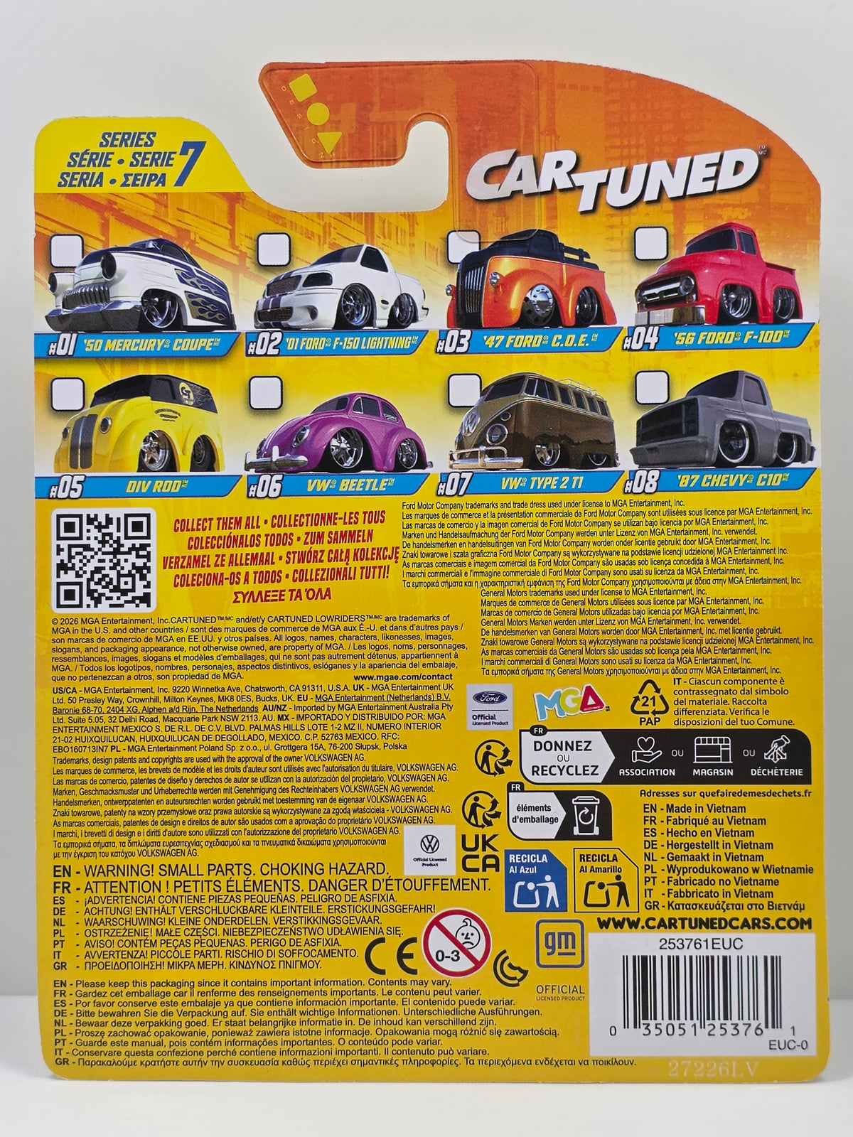 CAR TUNED - MGA -SERIES 7 ALT - DIV-ROD - YELLOW & BLACK #05 - NEW