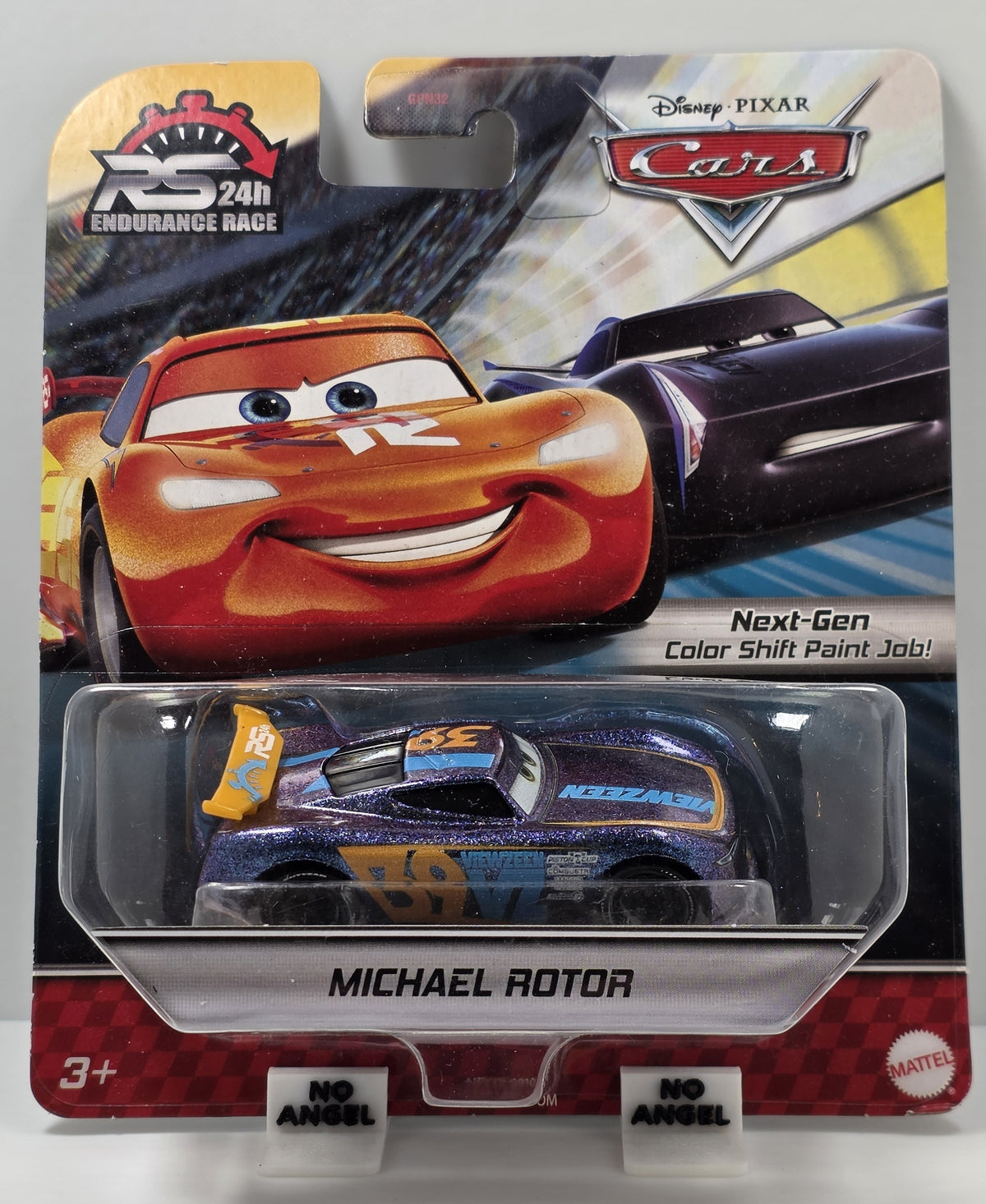 DISNEY PIXAR CAR - RS 24H ENDURANCE RACE - MICHAEL ROTOR - COLOR SHIFT PAINT JOB