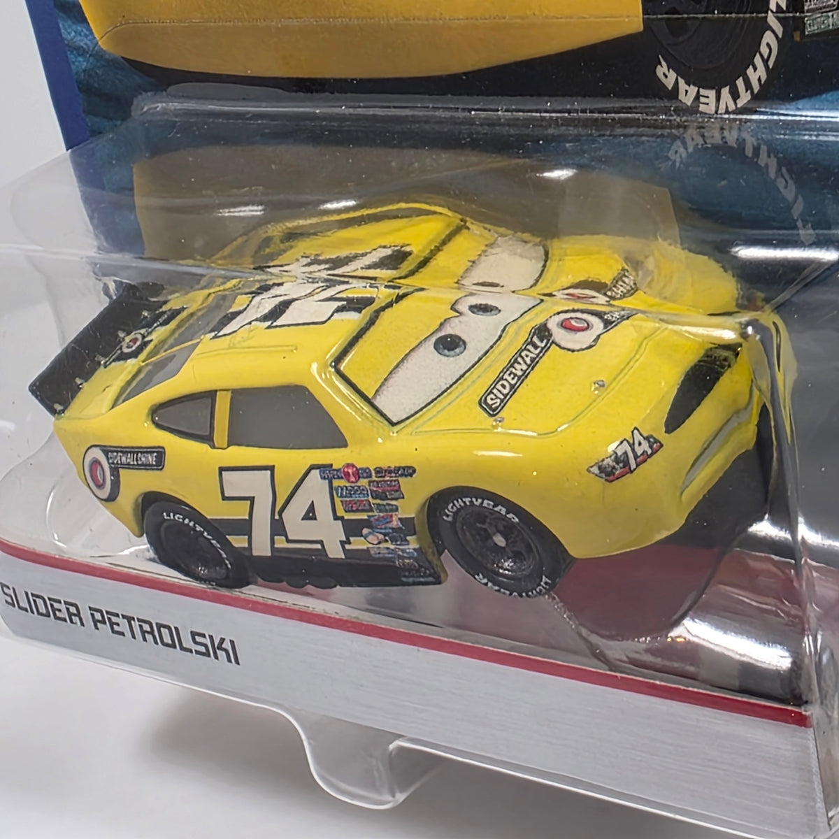 DISNEY PIXAR CARS - SLIDER PETROLSKI SIDEWALL SHINE #74 - DINOCO 400 - 2019 NEW