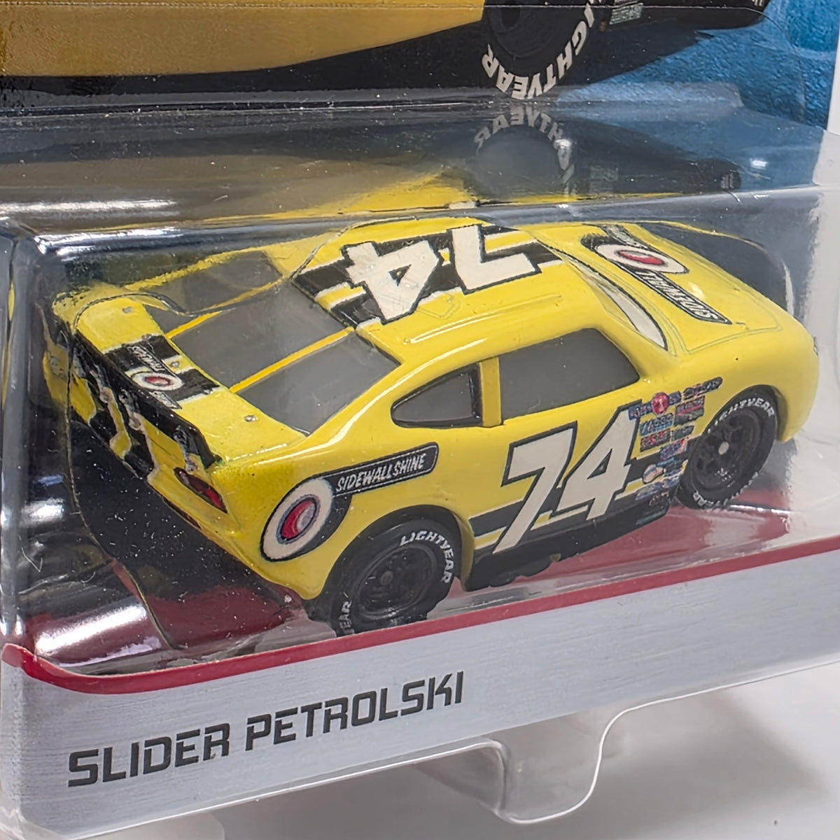 DISNEY PIXAR CARS - SLIDER PETROLSKI SIDEWALL SHINE #74 - DINOCO 400 - 2019 NEW