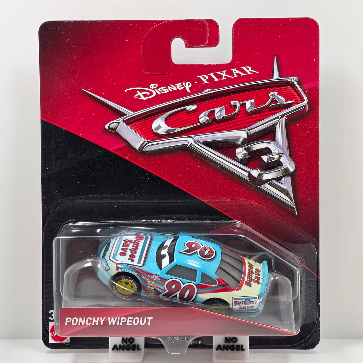 DISNEY PIXAR CARS - PONCHY WIPEOUT - BUMPER SAVE - #90 BLACK EYELIDS  - 2017 NEW