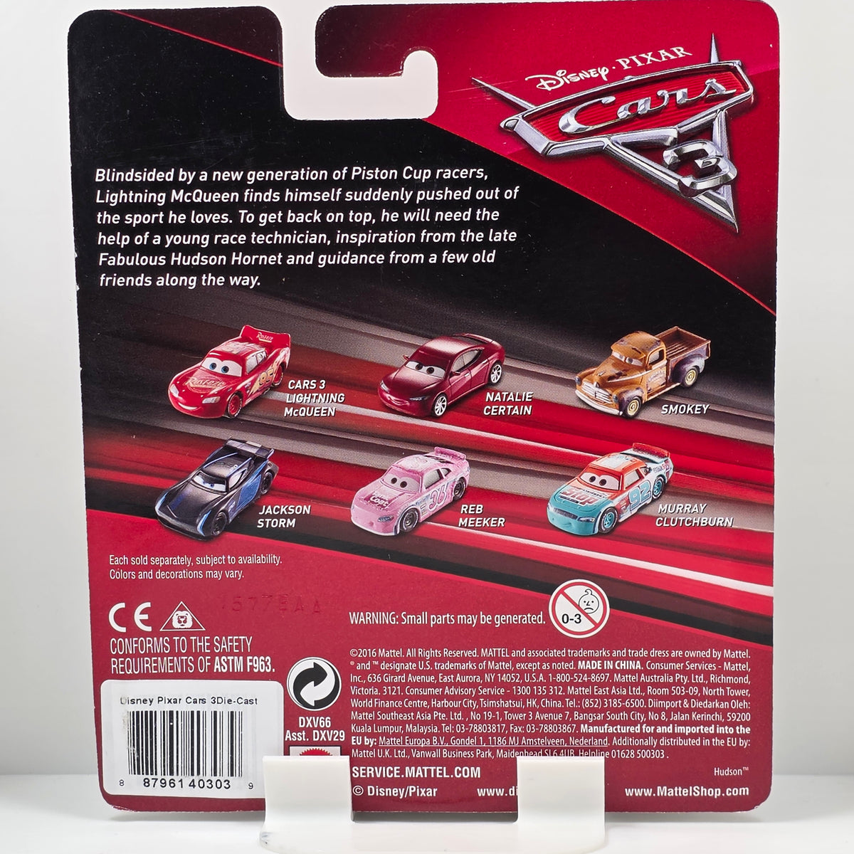 DISNEY PIXAR CARS - PONCHY WIPEOUT - BUMPER SAVE - #90 BLACK EYELIDS  - 2017 NEW