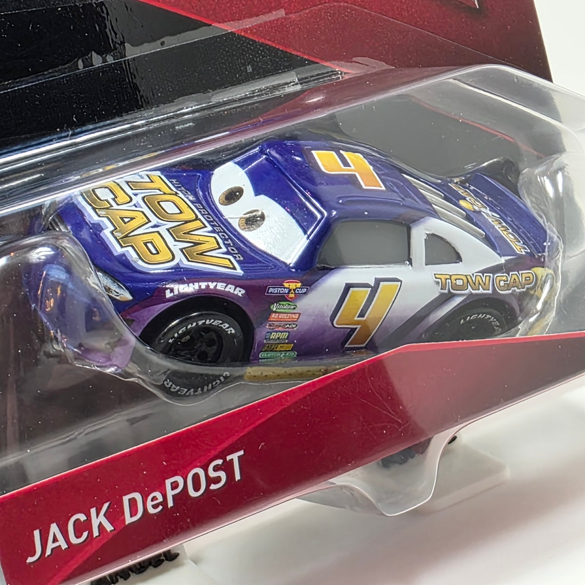 DISNEY PIXAR CARS 3 - JACK DePOST TOW CAP #4- PISTON CUP RACER 2017 NEW