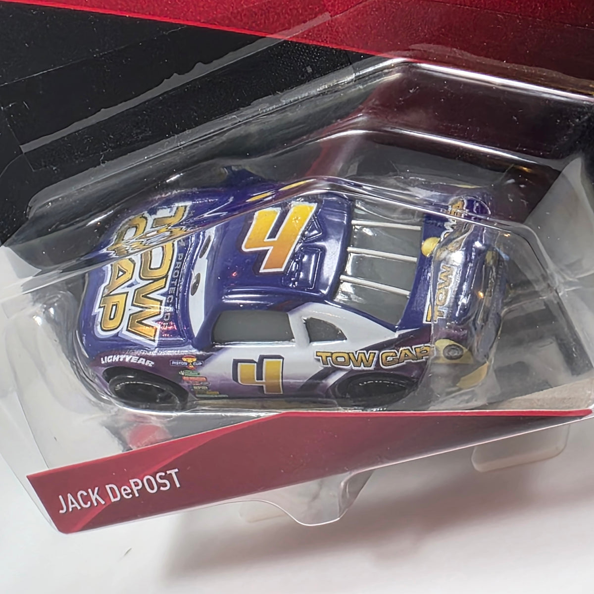 DISNEY PIXAR CARS 3 - JACK DePOST TOW CAP #4- PISTON CUP RACER 2017 NEW