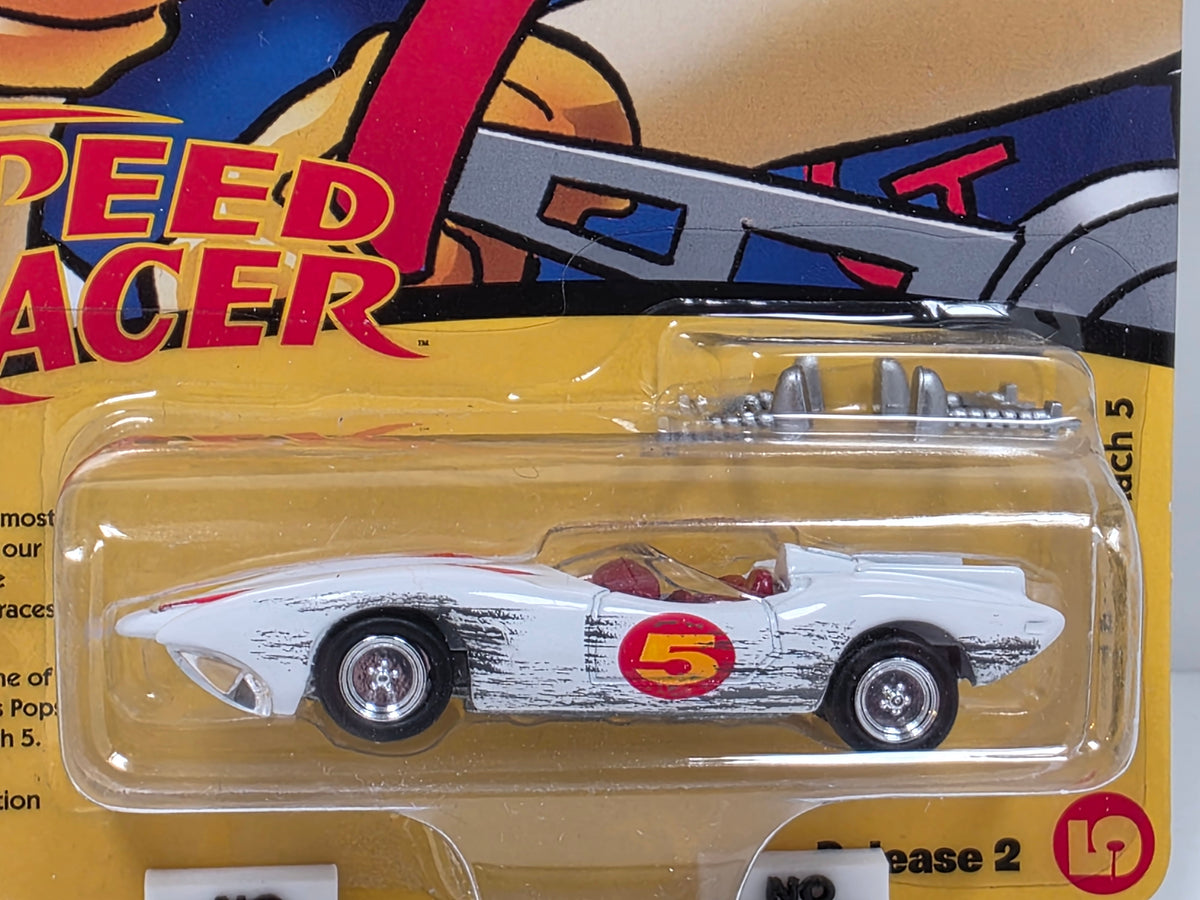 Johnny Lightning - SPEED RACER - RACE WORN MACH 5 & Go Mifune FIGURE - JLPC004 1/64 SCALE