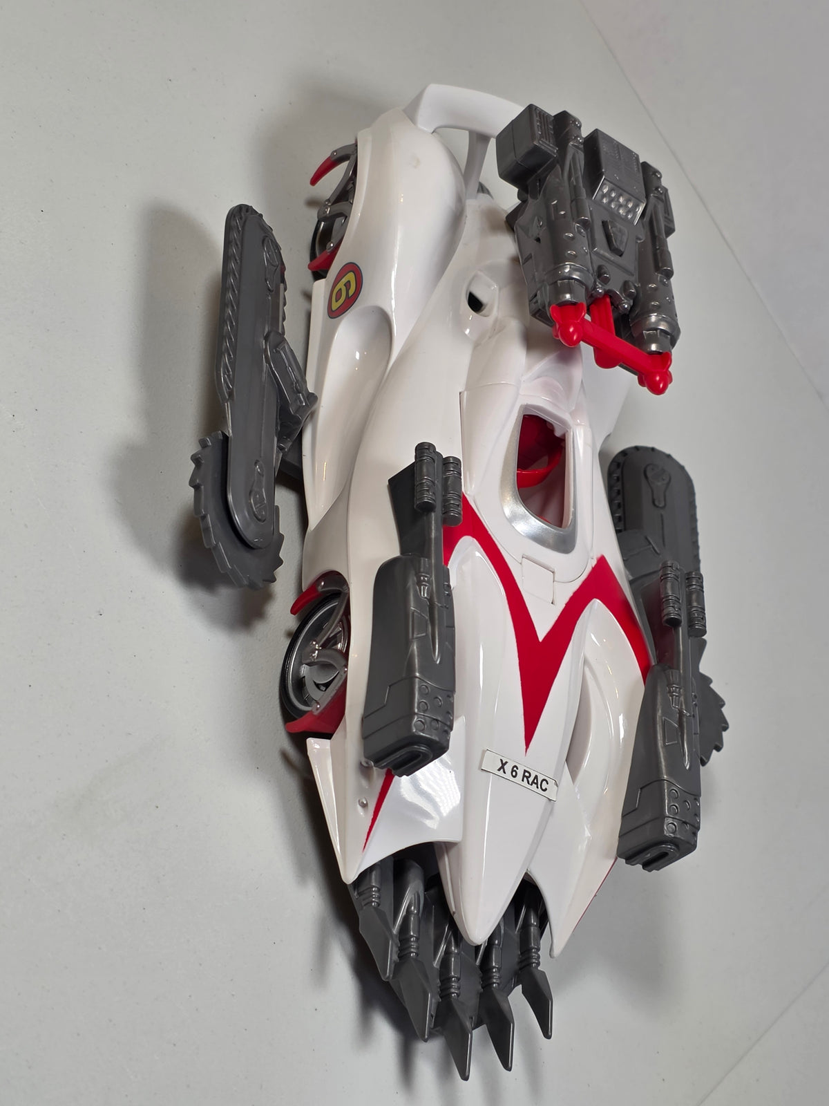 Hot Wheels Speed Racer Mach 6 & Battle Rig Transporter Playset M4210 PRE OWNED