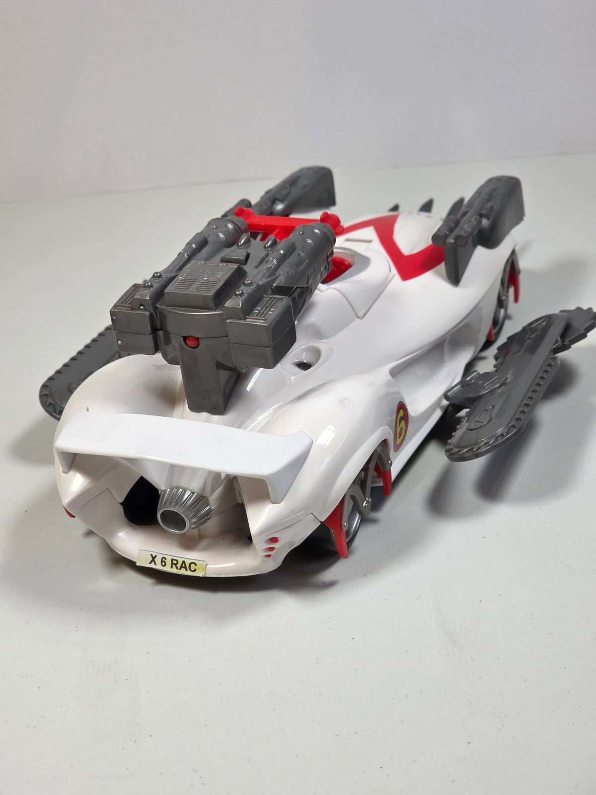 Hot Wheels Speed Racer Mach 6 & Battle Rig Transporter Playset M4210 PRE OWNED